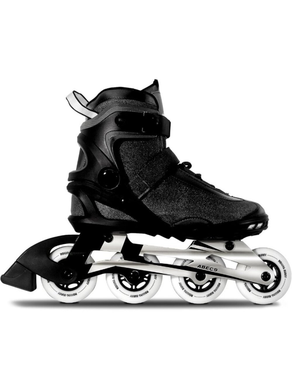 Adult Inline Skates - ABEC-9 Bearings, Breathable Lining, Optional Brake, Sizes